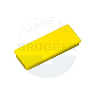 Office magnet yellow rectangular 55mm | © Brugger GmbH
