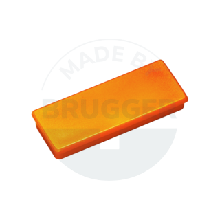 Office magnet orange rectangular 55mm | © Brugger GmbH