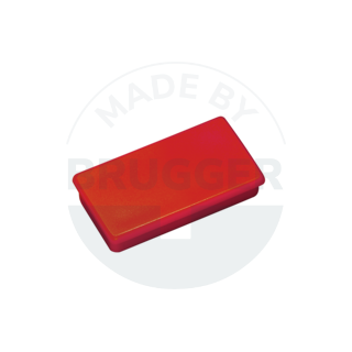 Office Magnet red rectangular 37mm | © Brugger GmbH