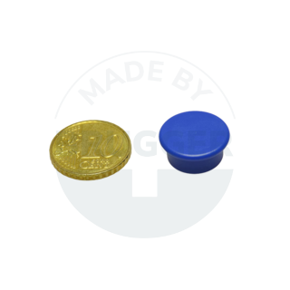 Office magnet round blue 16mm  | © Brugger GmbH