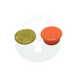 Office magnet round orange 20mm  | © Brugger GmbH