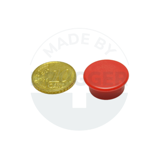 Office magnet round red 20mm  | © Brugger GmbH