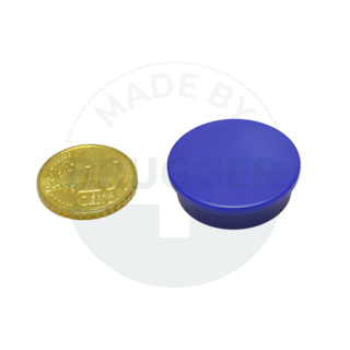 Office magnet round blue 25mm | © Brugger GmbH