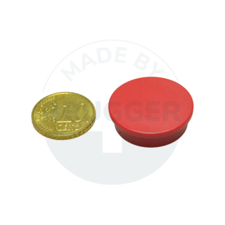 Office magnet round red25mm | © Brugger GmbH