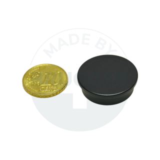 Office magnet round black 25mm | © Brugger GmbH