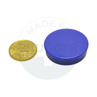 Office magnet round blue 30mm  | © Brugger GmbH