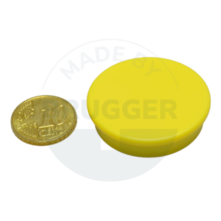 Office magnet round yellow 36mm  | © Brugger GmbH