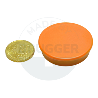 Office magnet round orange 36mm  | © Brugger GmbH