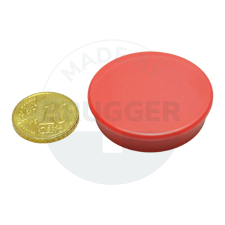 Office magnet round red 36mm  | © Brugger GmbH