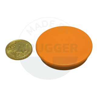 Office magnet round orange 40mm  | © Brugger GmbH