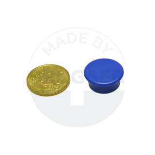 Office magnet round blue 18mm | © Brugger GmbH