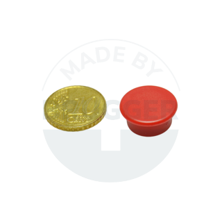 Office magnet round red 18mm | © Brugger GmbH