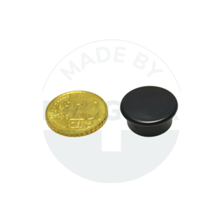 Office magnet round black 18mm | © Brugger GmbH