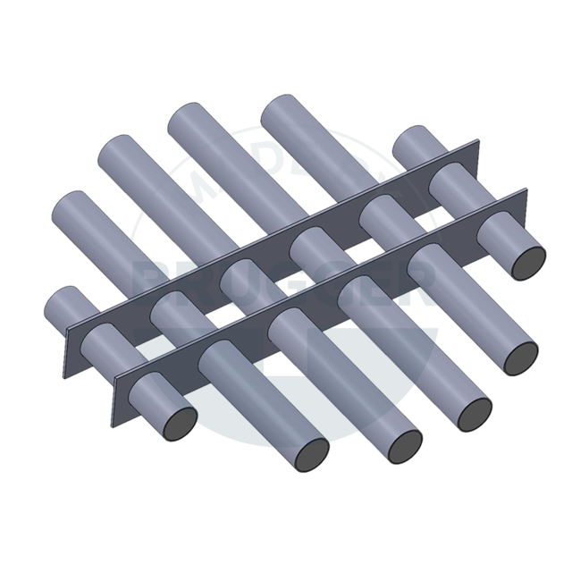 Grille de filtre magnétique en NdFeB ronde version soudée Dessin | © Brugger GmbH