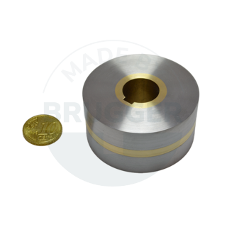 Magnetic wheels with two-pole pitch, bore and groove ⌀50mm | © Brugger GmbH