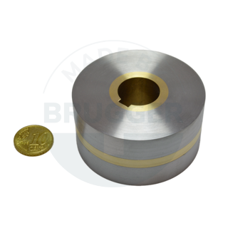 Magnetic wheels with two-pole pitch, bore and groove ⌀63mm | © Brugger GmbH