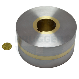 Magnetic wheels with two-pole pitch, bore and groove ⌀125mm | © Brugger GmbH
