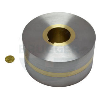 Magnetic wheels with two-pole pitch, bore and groove ⌀160mm | © Brugger GmbH