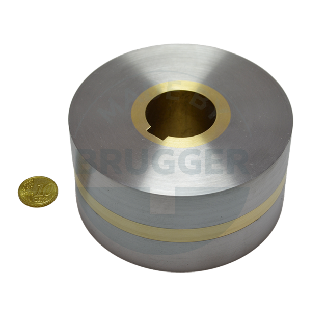 Magnetic wheels with two-pole pitch, bore and groove ⌀100mm | © Brugger GmbH