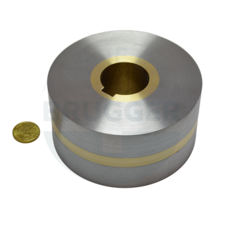 Magnetic wheels with two-pole pitch, bore and groove ⌀100mm | © Brugger GmbH