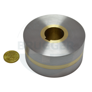 Magnetic wheels with two-pole pitch, bore and groove ⌀80mm | © Brugger GmbH