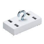 Hakenmagnet-LEMAG-w-start | © Brugger GmbH Hakenmagnet Kunstoffgehäuse rechteckig weiß | © Brugger GmbH
