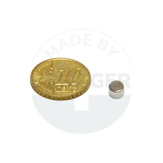 Disc magnet of NdFeB, until 80°C | © Brugger GmbH