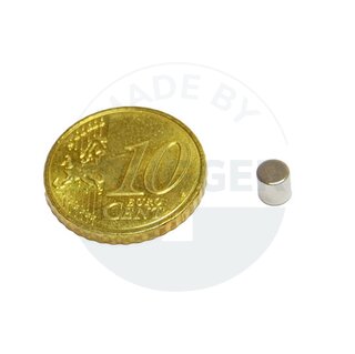 Disc magnet of NdFeB, until 80°C | © Brugger GmbH