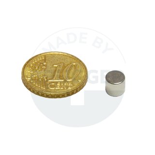 Disc magnet of NdFeB, until 80°C | © Brugger GmbH