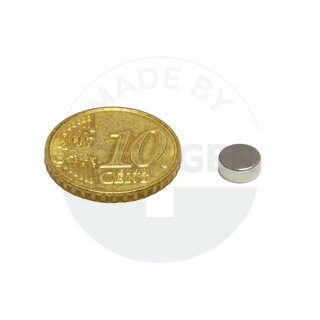 Disc magnet of NdFeB, until 80°C | © Brugger GmbH