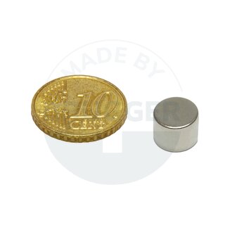 Disc magnet of NdFeB, until 80°C | © Brugger GmbH