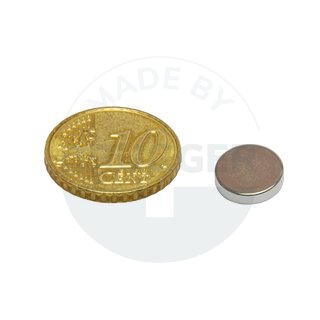 Disc magnet of NdFeB, until 80°C | © Brugger GmbH