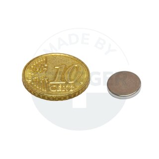 Disc magnet of NdFeB, until 80°C | © Brugger GmbH