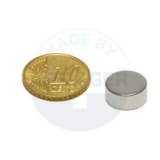 Disc magnet of NdFeB, until 80°C | © Brugger GmbH
