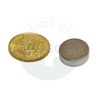 Disc magnet of NdFeB, until 80°C | © Brugger GmbH
