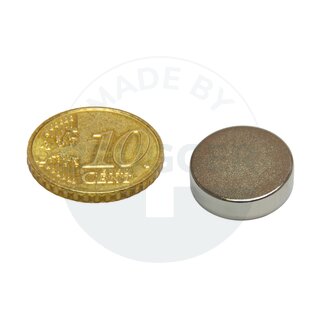 Disc magnet of NdFeB, until 80°C | © Brugger GmbH