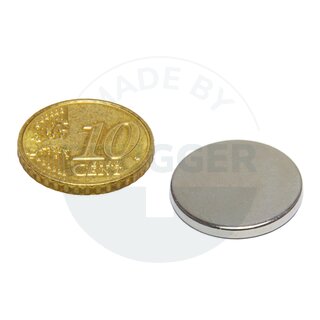 Disc magnet of NdFeB, until 80°C | © Brugger GmbH
