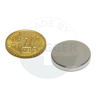 Disc magnet of NdFeB, until 80°C | © Brugger GmbH