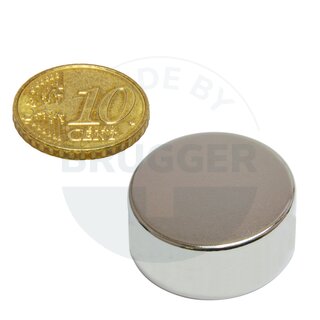 Disc magnet of NdFeB, until 80°C | © Brugger GmbH