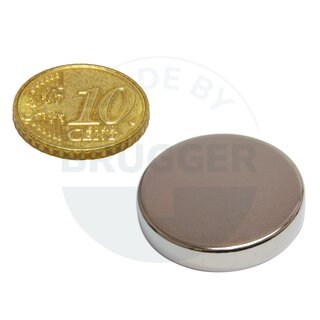 Disc magnet of NdFeB, until 80°C | © Brugger GmbH