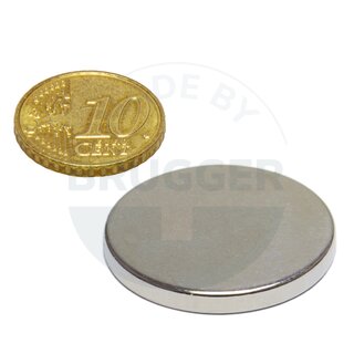 Disc magnet of NdFeB, until 80°C | © Brugger GmbH