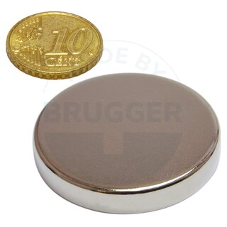 Disc magnet of NdFeB, until 80°C | © Brugger GmbH