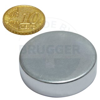 Disc magnet of NdFeB, until 80°C | © Brugger GmbH