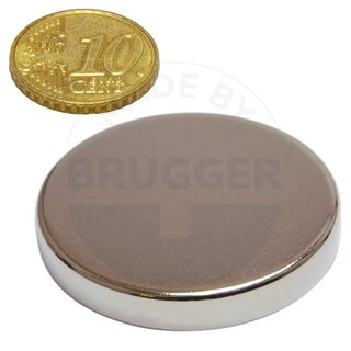 Disc magnet of NdFeB, until 80°C | © Brugger GmbH
