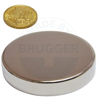 Disc magnet of NdFeB, until 80°C | © Brugger GmbH