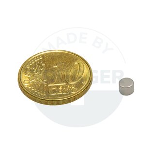 Disc magnet of NdFeB, until 80°C | © Brugger GmbH