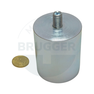 Bar grips of AlNiCo steel housing with external thread galvanised 50mm M10x15 | © Brugger GmbH