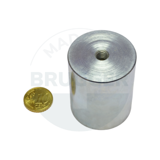 Bar grips of AlNiCo steel housing with internal thread galvanised 40mm | © Brugger GmbH