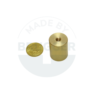 Bar gripp of NdFeB brass housing with internal thread  | © Brugger GmbH