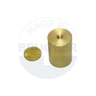 Bar gripp of NdFeB brass housing with internal thread  | © Brugger GmbH